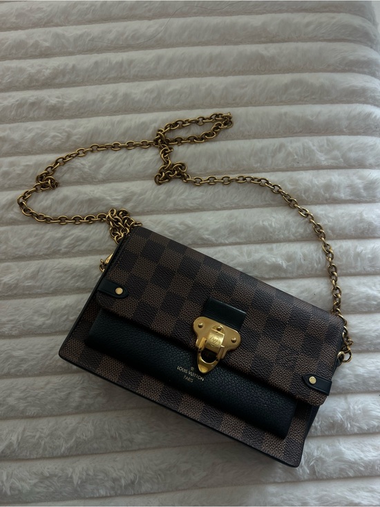 Louis Vuitton Handbags - Louis Vuitton Brown Checkered Chain Shoulder Bag